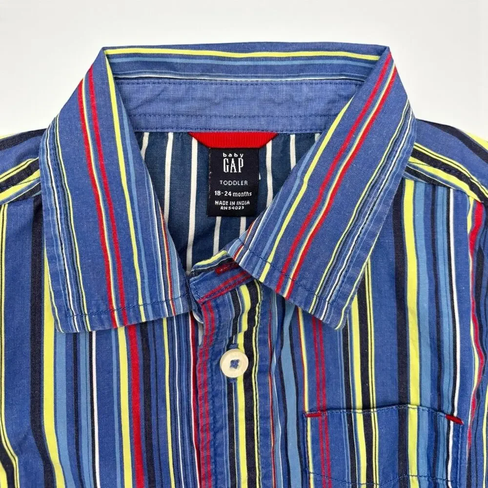 Gap Blue Stripe Toddler shirt